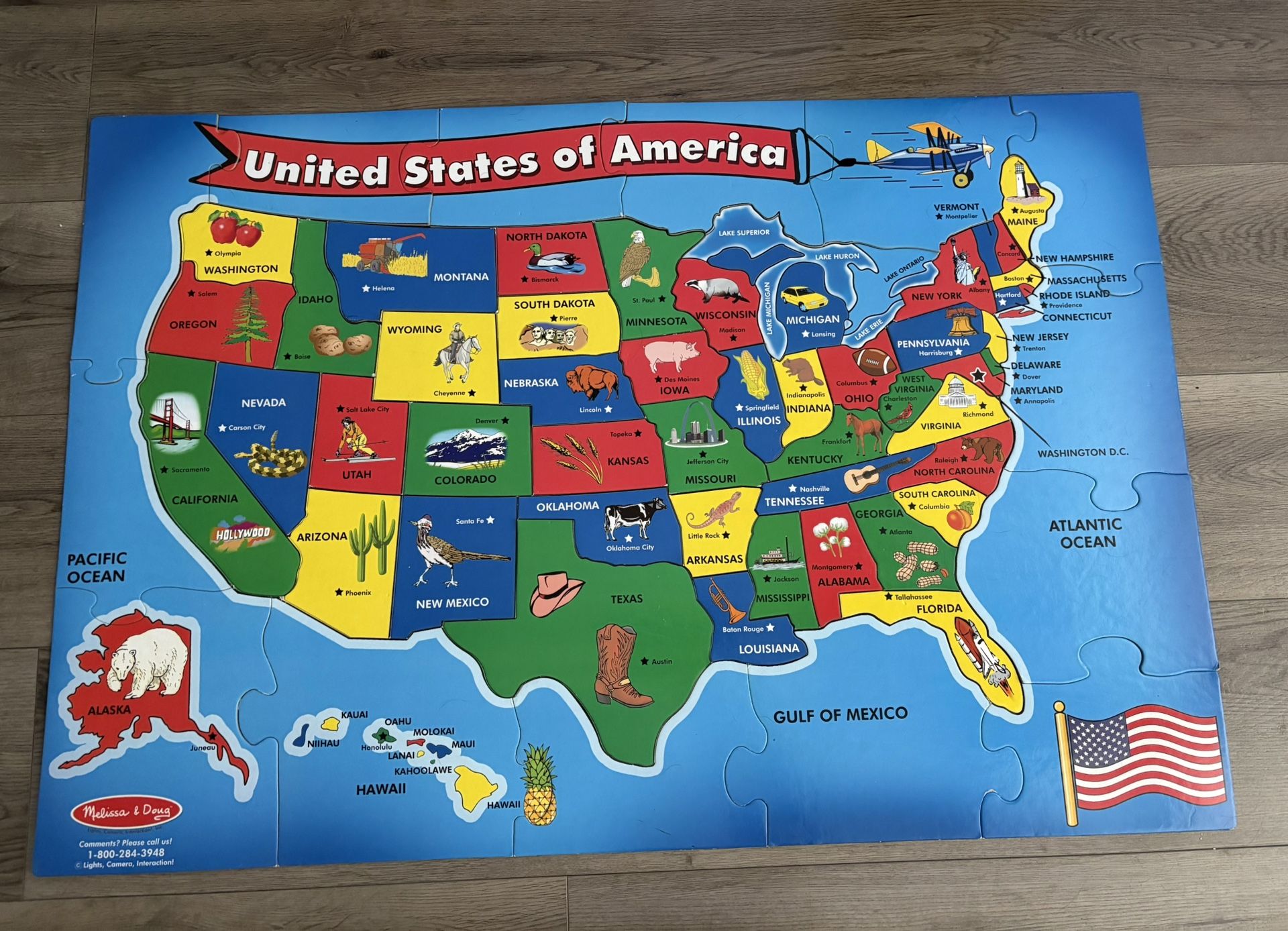 USA Floor Puzzle