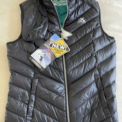 Zeroxposur Black Velvet Puffer Vest Women's Size S New