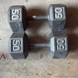 50 Pound Dumbbell Set