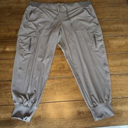 Target Women’s XL Jogger Cargo Workout Pants Sweatpants Sweat Athletic Gray
