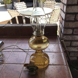 Antique Amber Lantern