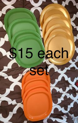 4pc Tupperware plate set
