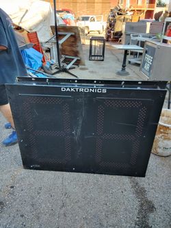 Two Digital Scoreboards Exactly Alike Good Condition Just Needs The Brains To Hook Them Up