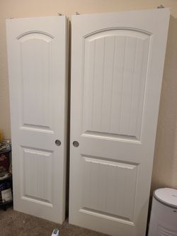 2 sets of doors 24"x79" and 30"x 79"