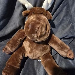 Plush stuffed moose