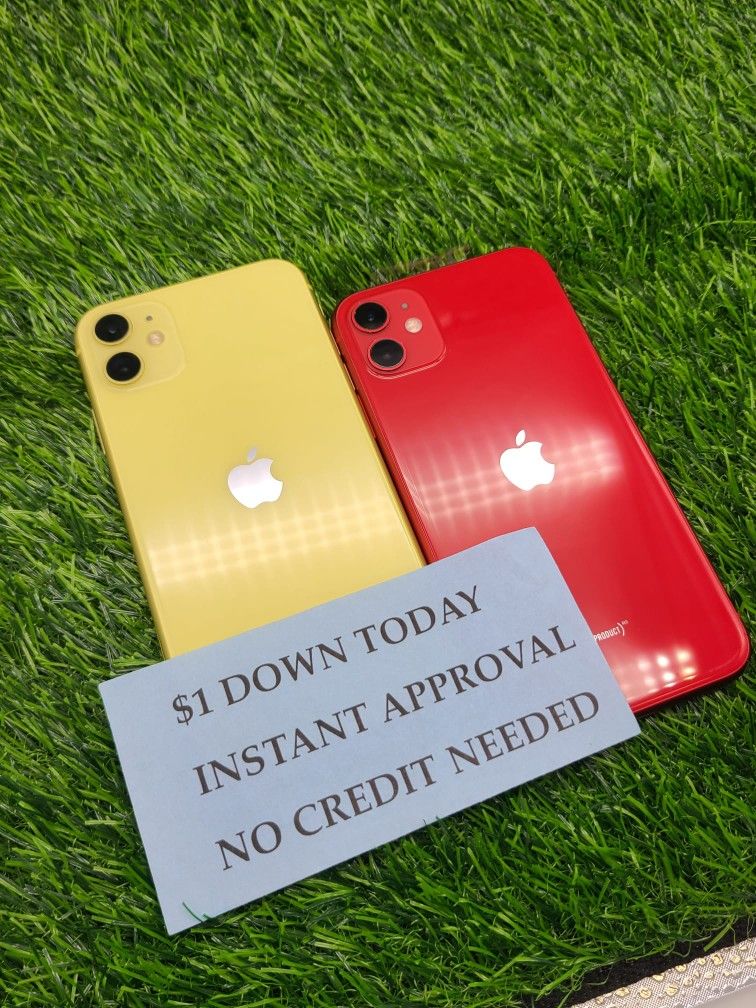 Apple IPhone 11 64gb Unlocked Like New Condition No Defects. $1 Down NO CREDIT CHECK FINANCING