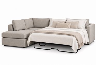 114” Sectional Sleeper Sofa with Chaise
