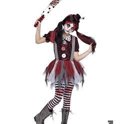 Girls Medium Clown costume