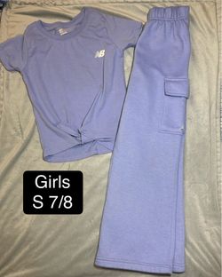 Youth girls small 7/8 new balance set