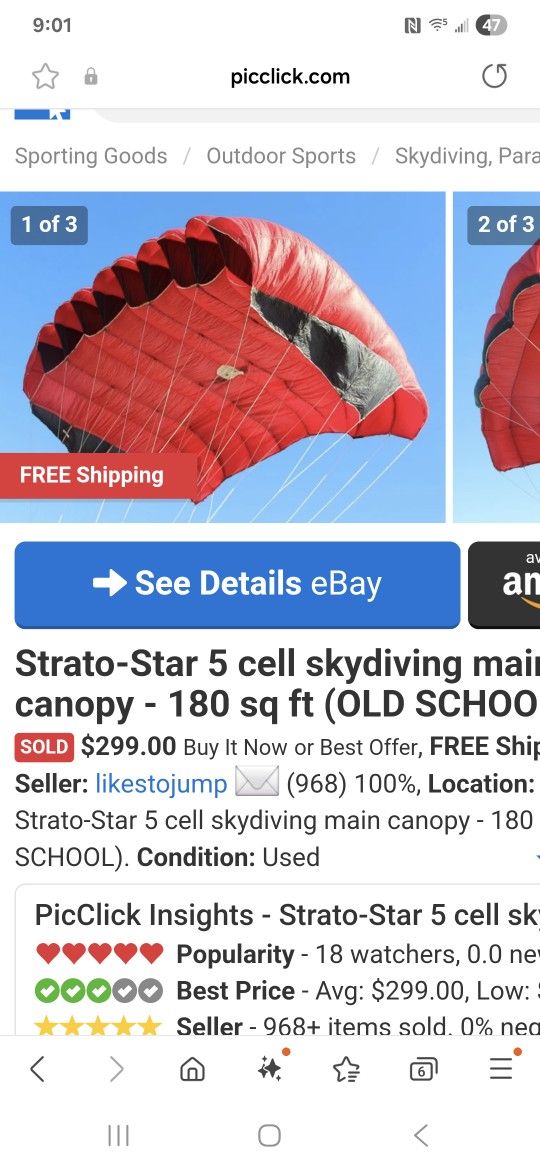 Strato Star Parachute Skydiving