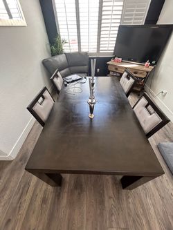 Dark Wood Dining Table | No chairs
