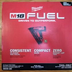 Milwaukee M18 Fuel 15 Gauge Finish Nailer