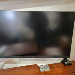 LG 32 In 2k Gaming Monitor (32GN63T-B) And Adjustable Arm