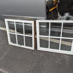 Old Wooden 6 Lite Windows 