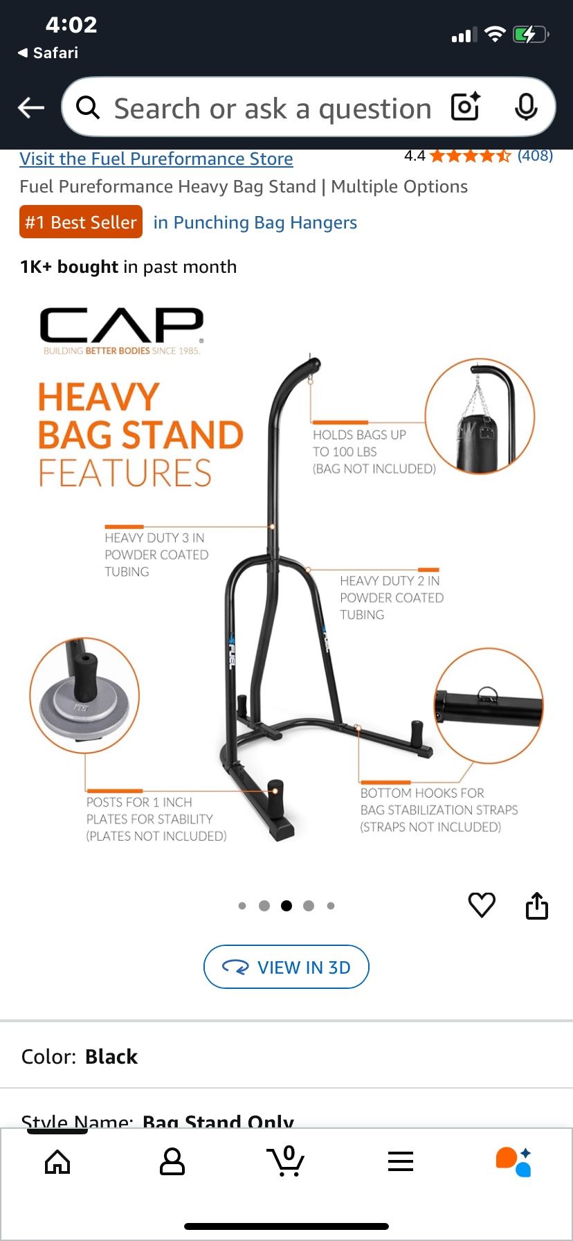 Heavy Bag Stand w/speed Bag