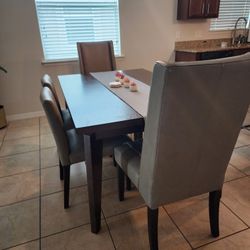WEST ELM Grey - 8 Dining Chair Set
