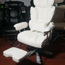 New Efomao Big and Tall Office Chair 400lbs – PU Leather Executive Office Chair W/ Lumbar Support & Leg Rest, Heavy-Duty Computer Chair for Home Offic