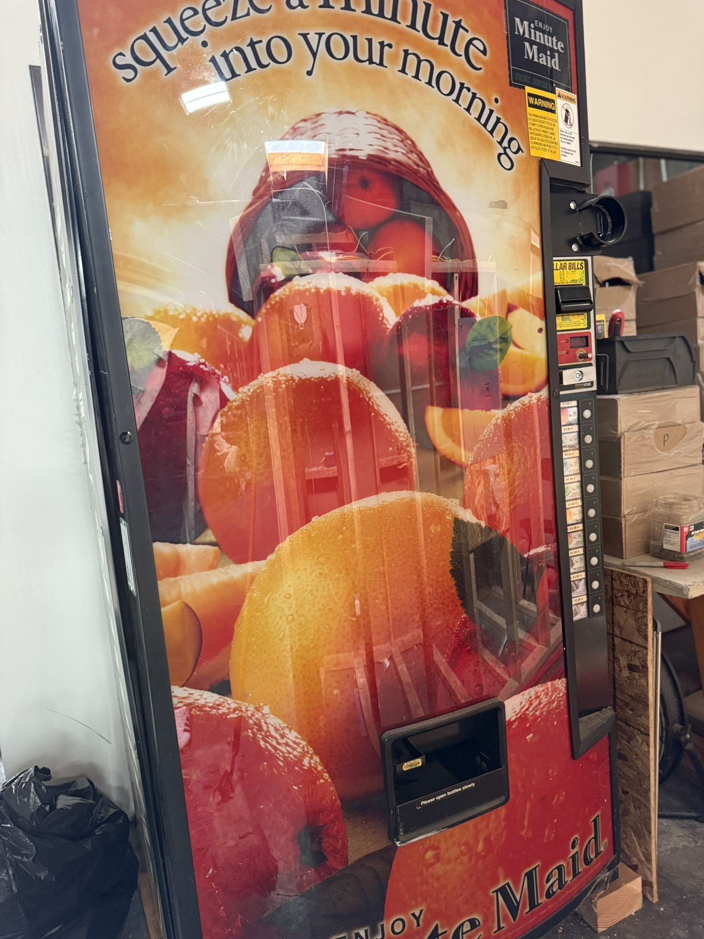 Minute Maid Vending Machine – $800 OBO (Ready to Go!)