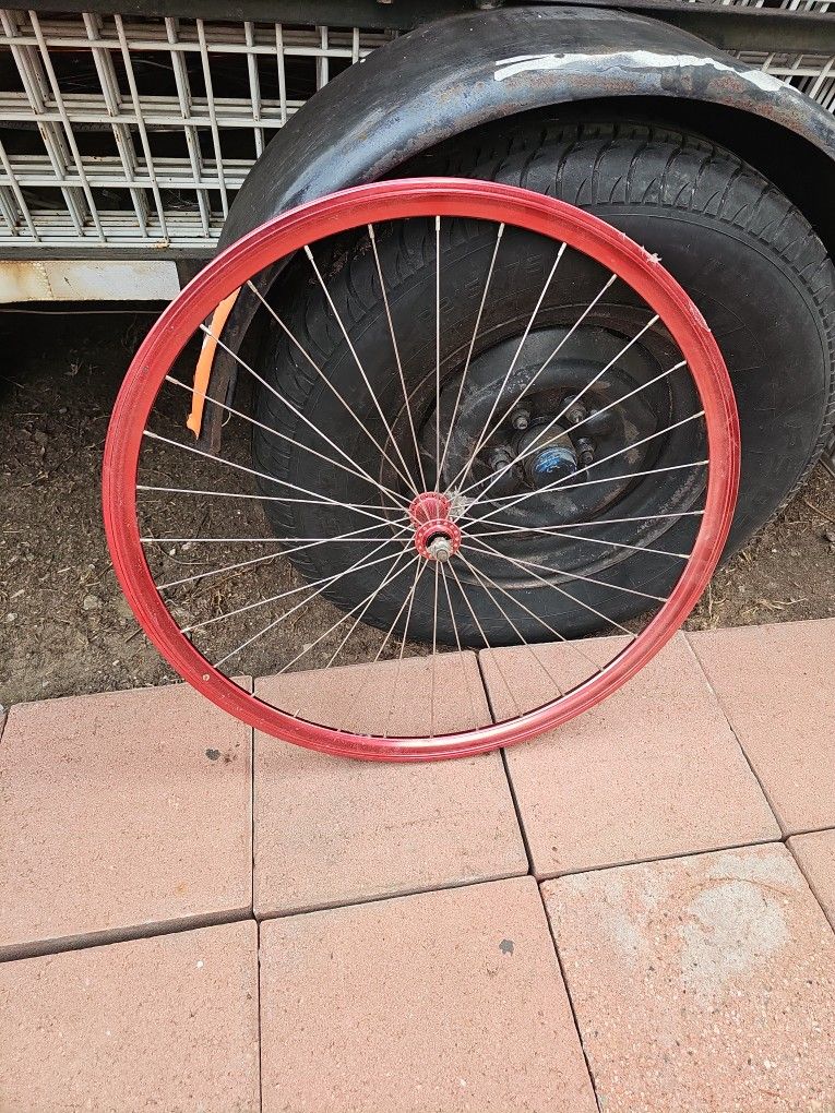 Red Front 700c Bike Wheel Rim