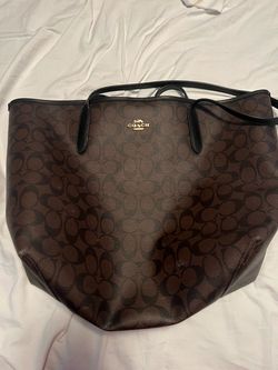 Brown coach tote