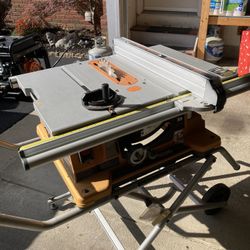 Rigid 10” Table Saw Model #TS2410LS With Mobile Stand