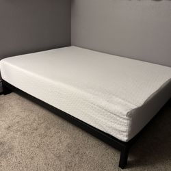 Queen-Size Bed - Mattress + Frame 