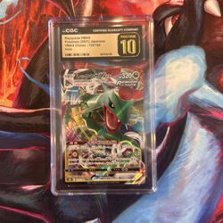 Rayquaza vmax CGC pristine 10