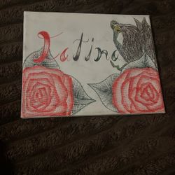 Mexican Latina M Canvass Drawing (Self Made)