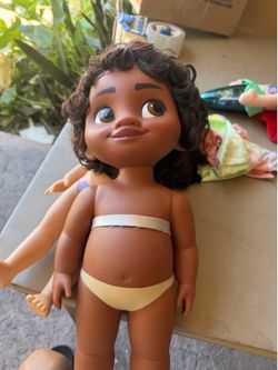 DISNEY 2016 Moana 15" Toddler Doll Animators Collection Princes Sandy Feet