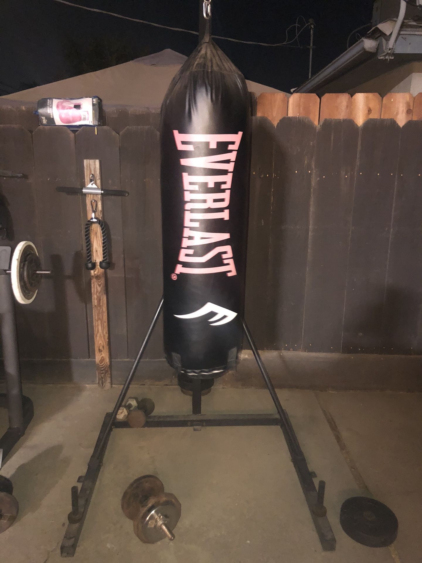 Punching bag with stand $100