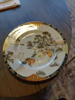 Japanese decorative wall plate