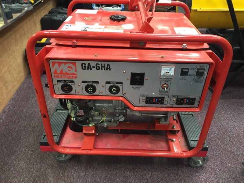 MULTIQUIP GA-6HA 6,000 watt GENERATOR