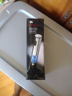 Electric Blue Push-Button Corkscrew
