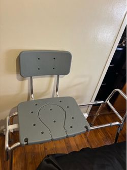 Sliding shower chair