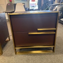 Smart Nightstand w/ Wireless Charging, 2 Drawers, Charging Station, 2 USB Port, Bluetooth Speaker & Light On Bottom