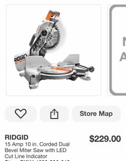 15 Amp 10 in. Corded Dual Bevel Miter Saw with LED Cut Line Indicator