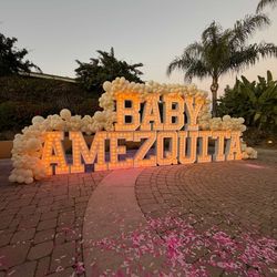 Marquee light up letters