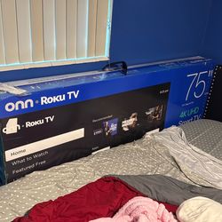 75 inch Roku tv brand new
