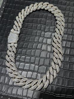 Monster VVS 22mm Moissanite Cuban Chain 22 inch