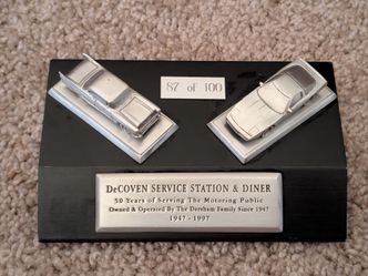 Vintage DeCoven Station 1947–1997 Limited Edition 87/100 3D Display Plaque