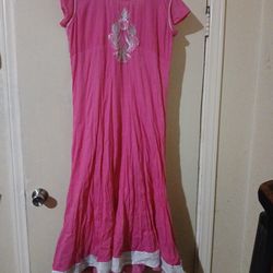 Pink Indian Dress X Large