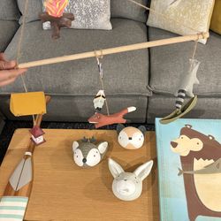 Crate and Barrel/West Elm woodland creature baby/child room decor