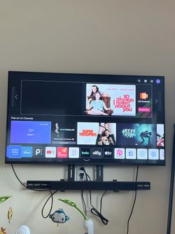 LG Smart TV with Wall Mount