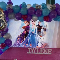 Frozen Balloon Garland