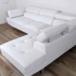 New Leather Sectional Couch 