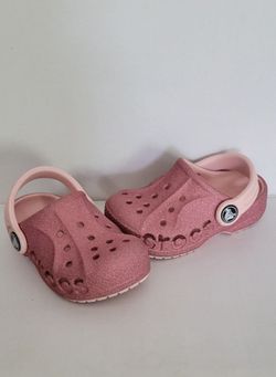 Crocs classic Glitter Clogs Toddler Size: 6