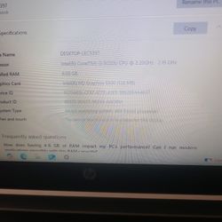 HP Pavillion 14 inch, 2.20 GHz, Windows 10, RAM 6GB 
