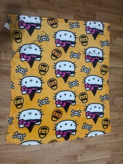 Halloween Hello kitty blanket