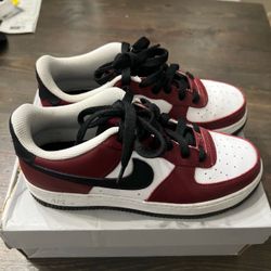 Nike Air Force 1 Low Red White Black size 5