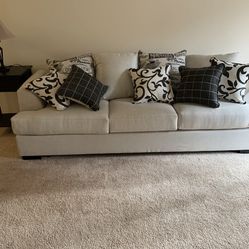 Sofa (large) 8 ft. .  4 Small Accent Pillows Not Included. 